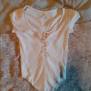 Light grey Free People top